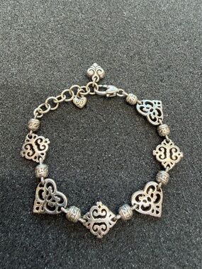 Brighton Geneva Heart Silver Retired Bracelet